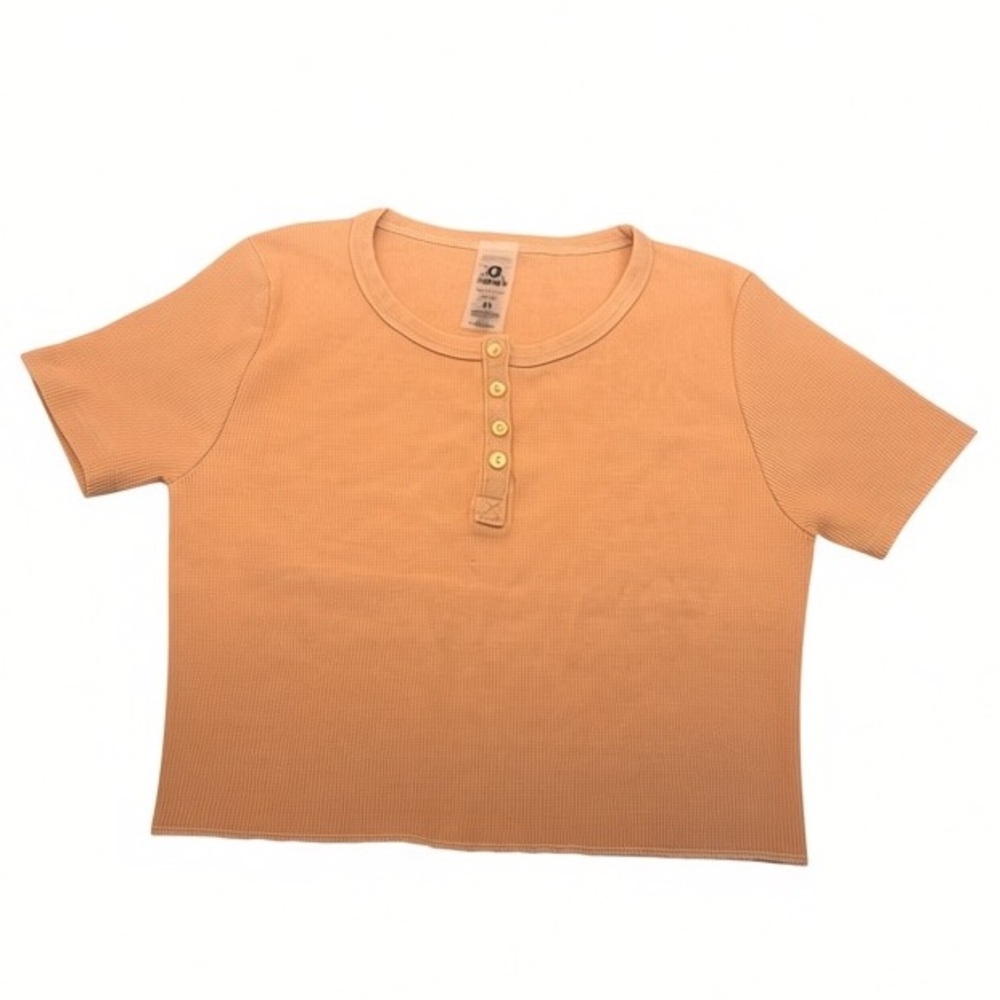 Mono B Orange Ribbed Crop Top Size Medium‎ NWT NEW